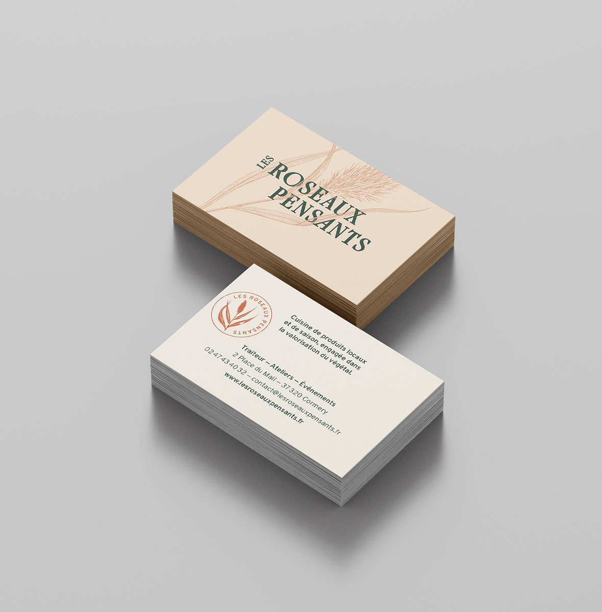 Les Roseaux Pensants - carte de visite